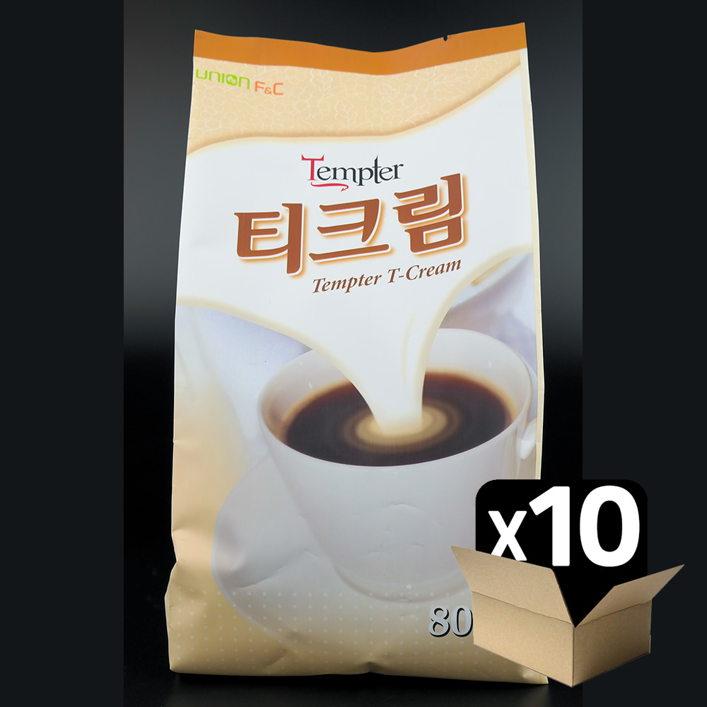 커피 템푸터 티크림 800g X 10ea(1박스) 크리마 원두크림